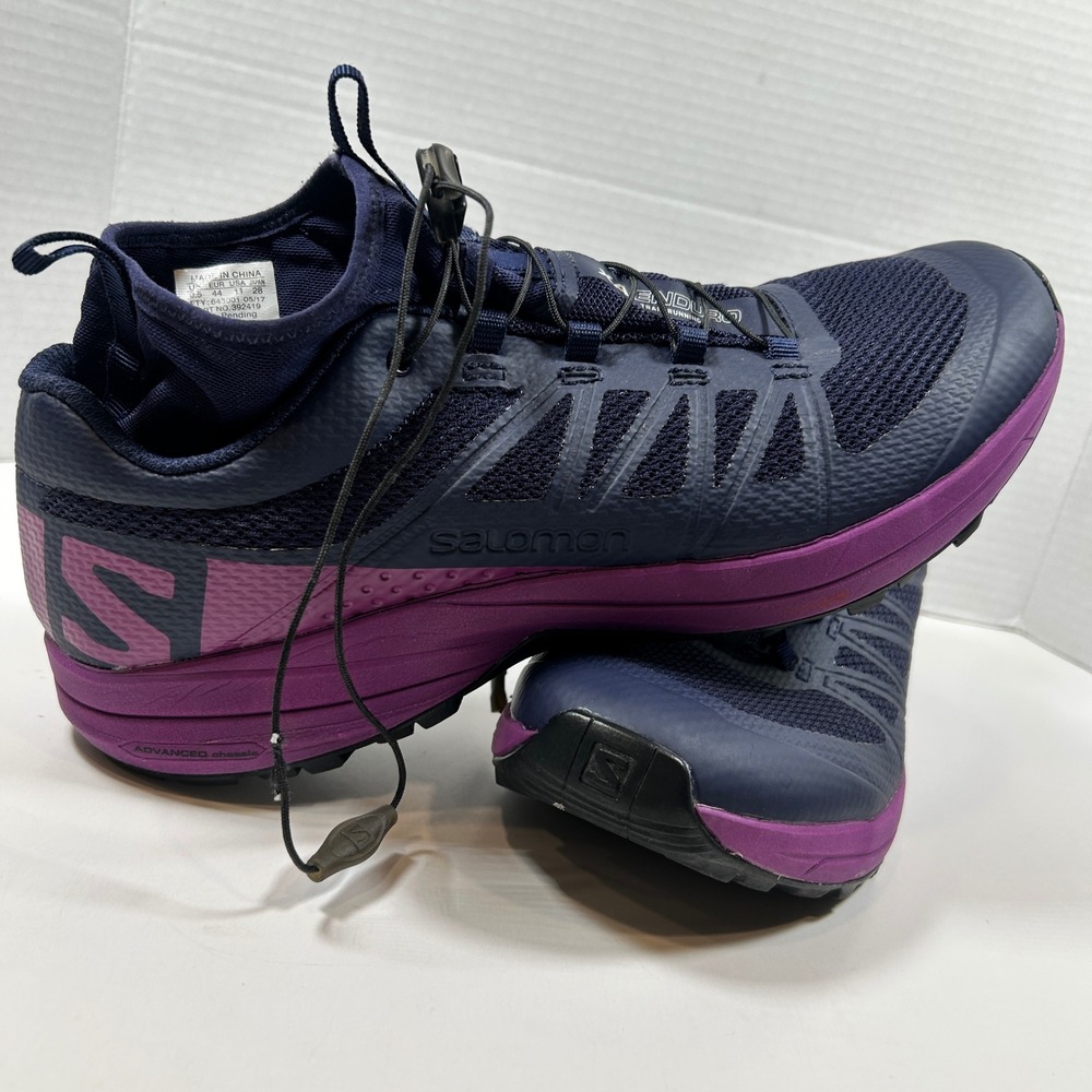 Salomon Shoes Womens Size 11 Purple XA Enduro Trail Running Quick Lace Hiking